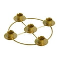 thumbnail image 1 of Anillo de corona de Adviento, candelabro de mesa de metal europeo, portavelas de Adviento de metal, 1 of 9