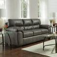thumbnail image 5 of Tirana Fabric Sofa and Loveseat Set with Pillow-Top Arms by Roundhill Furniture, Sequoia Ash, 5 of 6