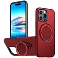 thumbnail image 1 of [PST] iPhone 16 Pro Max Ring Case, Slim Hybrid Magnetic Case with Rotating Ring Kickstand (MagSafe Compatible), 1 of 5