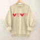 thumbnail image 2 of Mujeres Manga Larga Tops Casual Cuello Redondo Moda Impresión Suéter Sudadera Invierno Suave, 2 of 3