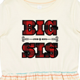 thumbnail image 4 of Inktastic Big Sis Buffalo Plaid Sister Girls Toddler Dress, 4 of 5