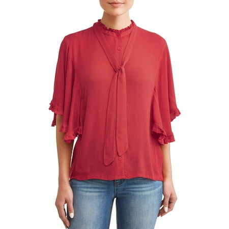 Trim Tube Top - Women's Ruffle Trim Top
