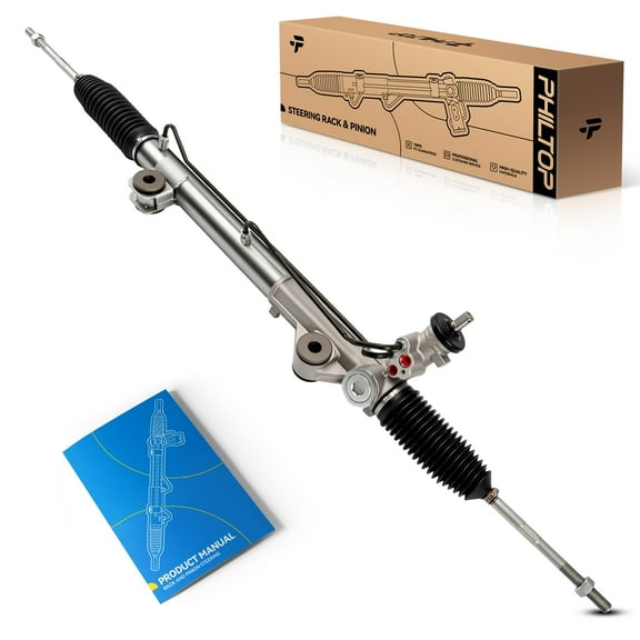PHILTOP Power Steering Rack and Pinion Compatible with F-150 2004-2008 4.6L 5.4L RWD, F-150 2005-2008 4.2L RWD, Mark LT 2006-2008 5.4L RWD, Hydraulic Rack and Pinion Replace 22-277