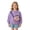 F06_Purple, variant on Kids Cute 3D Cartoon Pocket Pullover Sweatshirt Cute Casual Crew Neck Sweatshirt Girls Boys Funny Graphic Novelty Shirts with Bag