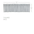 thumbnail image 3 of VHC Brands Sawyer Mill Plaid Cotton Farmhouse Kitchen Curtains Rod Pocket Hanging Loops 16x72 Valance, Blue, 3 of 7