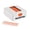 Orange, variant on Orange Twist Ties for Bags | Bulk 2000 Pack with Dispenser Box | 4" Coated Wire Ties Reusable Bread