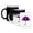 Multicolor, variant on 3drose, Purple Black Umbrella Vector Illustration, 11oz Two-tone Green Mug