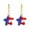 AZ, variant on BNNG 4th of July Earrings for Women, American Independence Day Earrings Pendant Flag Red Blue White Lightweight Fashion Desserts Flag Shape Earrings Patriotic Hoop Earrings
