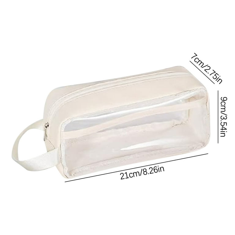 Transparent Zipper Clear PVC Pencil Bag, Capacity: Half KG at Rs