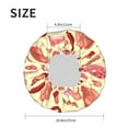 thumbnail image 3 of Chicken Wings Turkey Salami Print Double Layers Shower Cap, Reusable Waterproof Shower Cap for Women, Bath Hat for Long Hair, 3 of 5