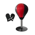thumbnail image 1 of Pelota de velocidad duradera que succiona a tu escritorio, saco de boxeo deportivo para escritorio, pelota de boxeo rojo negro y guantes Zulema Bola de velocidad de boxeo, 1 of 8