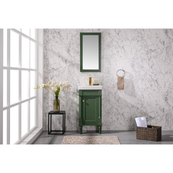 18 in. Sink Vanity, Vouge Green
