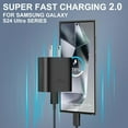thumbnail image 5 of 45W Super Fast Charging Wall Charger USB Type-C Plug Adapter 10ft Cable for Samsung Galaxy S25 Ultra S24 S23 S22 + Ultra A56 5G, 5 of 8