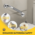 thumbnail image 6 of AOLIGO 16" Stainless Steel Grab Bars, 2 Pack, Anti Slip Shower Handles for Elderly and Handicap Bathroom Safety, Bathtub Assist, 6 of 7