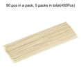 thumbnail image 3 of Uxcell 450pcs Bamboo Skewers Sticks 12 Inch 2.5mm Dia Natural Wooden Cocktail Picks, 3 of 5