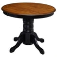thumbnail image 1 of Home Styles French Countryside Pedestal Table in Oak and Rubbed Black, 1 of 1