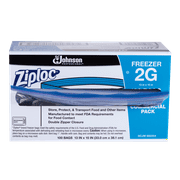 Ziploc Pinch & Seal Freezer Bags, 2 Gallon, 100 Count