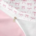thumbnail image 4 of Erosebridal Pink Kawaii Bowknot Twin Bedding For Bows Lovers,Kawaii Bowknots Bow Tie Duvet Cover Set 2pcs,No Comforter,Reversible, 4 of 6