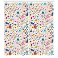 thumbnail image 3 of Ambesonne Cartoon Shower Curtain, Hearts Musical Notes, 69"Wx75"L, Multicolor, 3 of 3