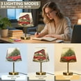 thumbnail image 3 of Cone Desk Lamp Antique Bronze Base & Linen Shade Bedside Table Lamp for Bedroom Living Room, Office, Dorm Christmas Decorations and Dogs Medium, 3 of 8