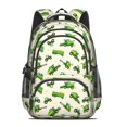 thumbnail image 2 of Tractor and Trailers Cream Pattern Backpack for School, Cute School Bag with Adjustable Shoulder Straps and Padded Back, 16.9"x12.6"x5.9", 2 of 5