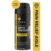 TIDL Cryotherapy Menthol Topical Pain Relief Spray for Body Aches & Pains, 3 fl oz