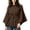 Brown, variant on Women's Trendy Jackets Button Loose Cardigan with Waist Belt Casual Long Flare Sleeve Going out Coats