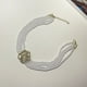 thumbnail image 4 of Collar francés con perlas y flores huecas, collar retro exquisito para mujer, cadena clavícula, 4 of 8