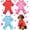 S Fits 3.3-5.5 lbs, variant on 3 Pieces Dog Pajamas Puppy Soft Pets Clothes Dog Jumpsuit for Small Medium Large Pets Cute Apparel Bodysuits for Girl and Boy, 3 Styles(S Fits 3.3-5.5 lbs)