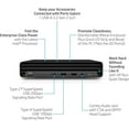 thumbnail image 4 of HP Elite Mini 800 G9 PC Business Desktop Computer, 13th Gen Intel 16-Core i7-13700, 32GB DDR5 RAM, 2TB PCIe SSD, WiFi 6E, Bluetooth, Type-C, Keyboard and Mouse, Windows 11 Pro, 4 of 5
