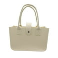 thumbnail image 1 of Women Handbag Portable Handle Solid Color Large Capacity Rectangle Gift Thickened Felt Ladies Tote Bag Purse Daily Life, 1 of 10