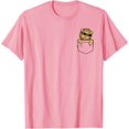 thumbnail image 1 of Cool Funny Lion in the Pocket with Meme Sunglasses Animal T-Shirt, 1 of 1