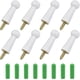 thumbnail image 1 of 8 piezas Gancho de madera maciza blanco Ganchos para abrigos montados en la pared con tornillos Gancho para abrigos moderno de una sola pared Ganchos para sombreros de madera Carga máxima 5 kg para, 1 of 5