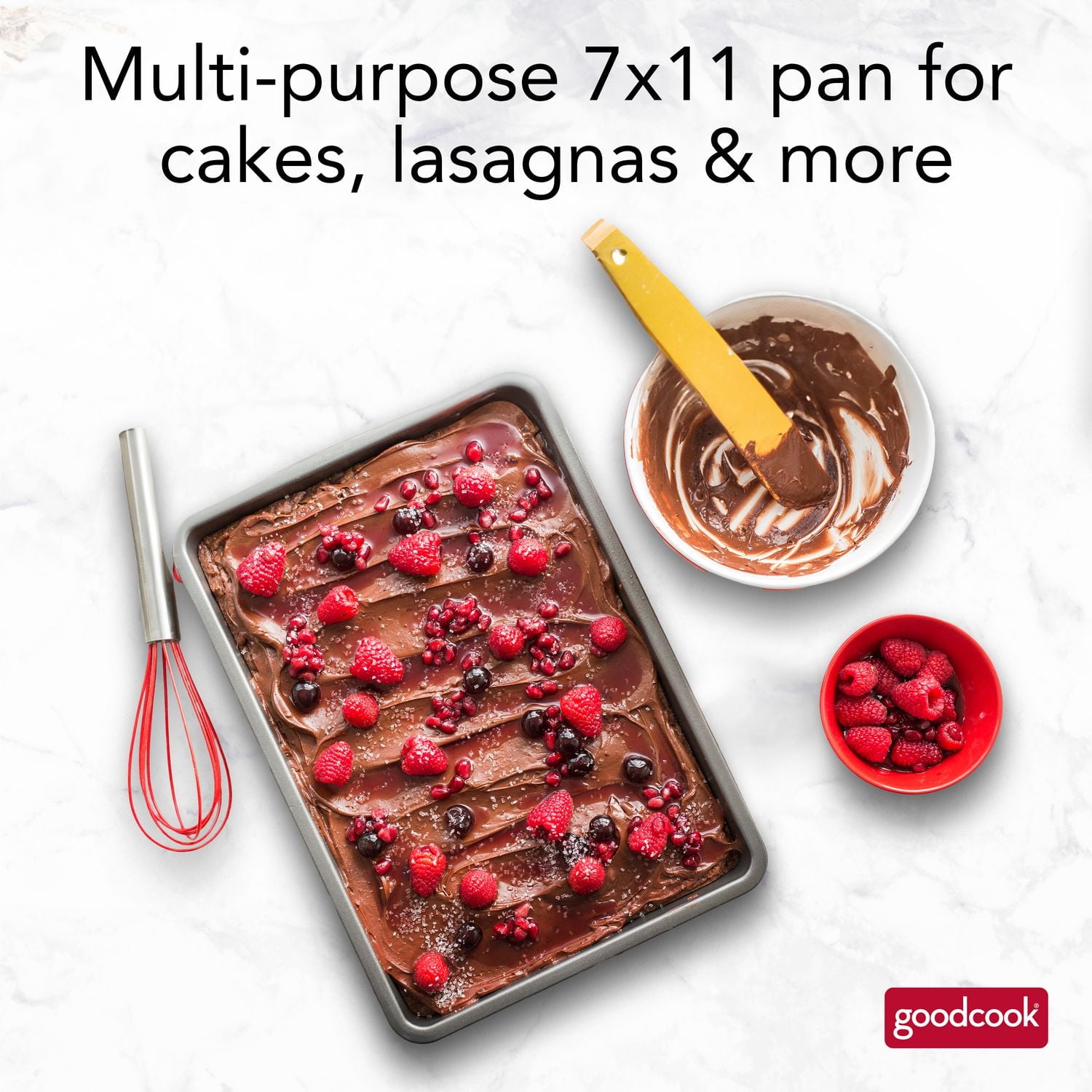 Moule à biscuits/brownies antiadhésif Goodcook, 7x11 po