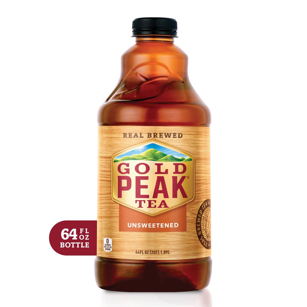 Gold Peak Unsweetened Black Iced Tea Drink, 64 fl oz