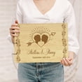 thumbnail image 2 of Darling Souvenir Personalized Engraved Laser Cut Wedding Guest Book Wooden Cover Sign-in Book Registry Guestbook Scrapbook-HR, 2 of 7