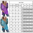 thumbnail image 3 of Boho Style V-Neck Autumn Winter Long Sleeve Lady T-Shirt Loose Tee Casual Top Women Blouse KHAKI L, 3 of 8