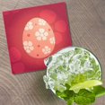 thumbnail image 2 of Pink Flower Easter Egg 4'' X 4'' Square Wooden Coaster, 2 of 3