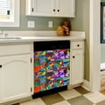 thumbnail image 3 of Mola de Panama Ocean Dishwasher Magnet Cover Decorative Sticker for Home Cabinet Kitchen 23" x26", 3 of 5