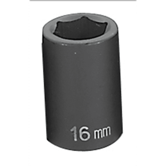Grey Pneumatic 1/2" Drive x 16mm Standard Socket