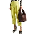 thumbnail image 3 of Valentino Garavani Roman Stud Twisted Brown Leather Shoulder Bag, 3 of 9