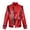 Red, variant on Halloween Costume Cosplay Jacket Metallic Coat Unisex Futuristic Punk Rock Stage Performance Outerwear Anime Party Outfit A120 M