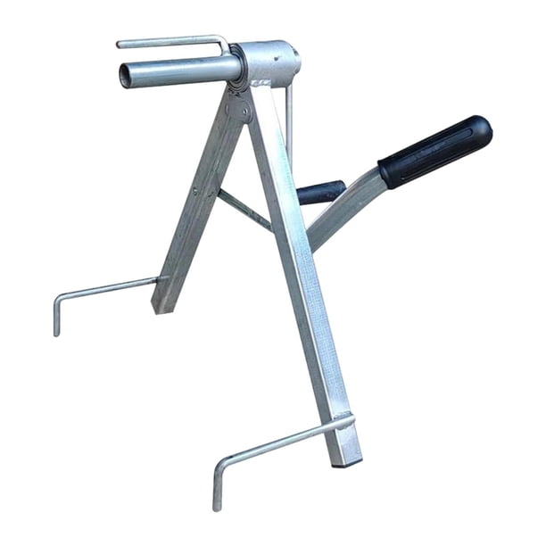 Estante de almacenamiento para carrete de manguera de agua, compacto, con manivela manual, práctico y plegable, organizador para lavar ropa del