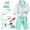 Green, variant on Doctor Costume Set for Kids, Pretend Play Doctor Dress up Clothes with Medical Accessories, Kids Doctor Costume Set Toy for Age 3-6 Boys Girls - Green