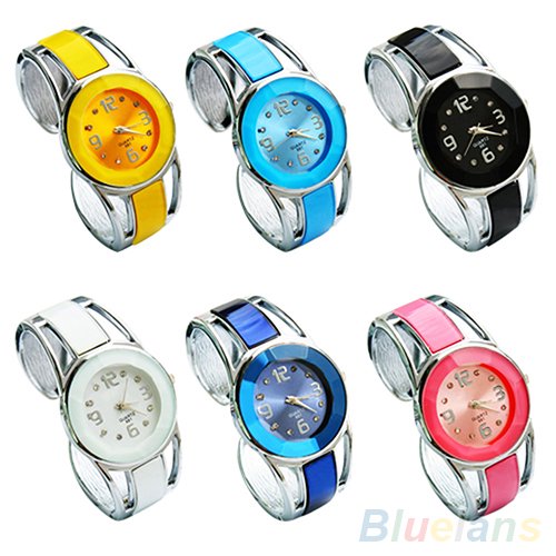 D-GROEE Fashion Women's Opening End Quartz Analog Round Case Bracelet Watch
