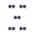 thumbnail image 1 of Minnieouse Pendientes Llamativos Gotas para los oídos Superficie lisa Pendientes de botón Azul Negro Azul negro 5Conjunto, 1 of 6