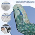 thumbnail image 6 of KUIFORTI Multi-Purpose Car Seat Covers & Absorbent Beach Towel with Storage Bag- Front Seat Protectors for Trucks, SUVs, Sedans (Yoga, Gym, Running Accessories), Peacock Green, 6 of 8