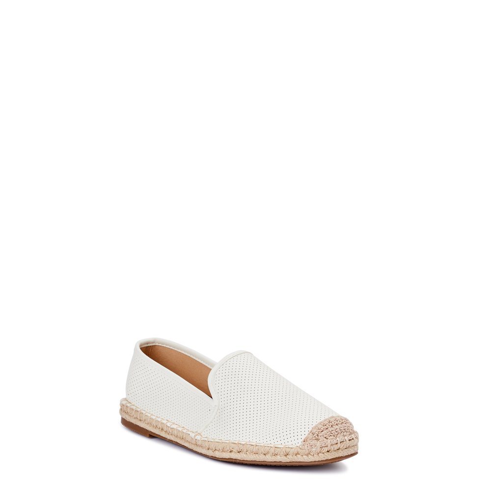 time and tru women's ankle strap espadrille flats