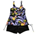 thumbnail image 4 of Edvintorg Tummy Control Swimsuits for Women Floral Print Tank Top with Boyshorts Womens Tankini Swimsuits Athletic Two Piece Bathing Suits, 4 of 4