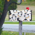 thumbnail image 4 of GZHJMY Cute Cartoon Penguins Animal Magnetic Mailbox Cover Standard Size Mailbox Wraps MailWraps Post Letter Box Cover Garden Yard 21 x 18 in Home Decor, 4 of 7